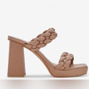 Dolce Vita Nude Braided Block Heel
